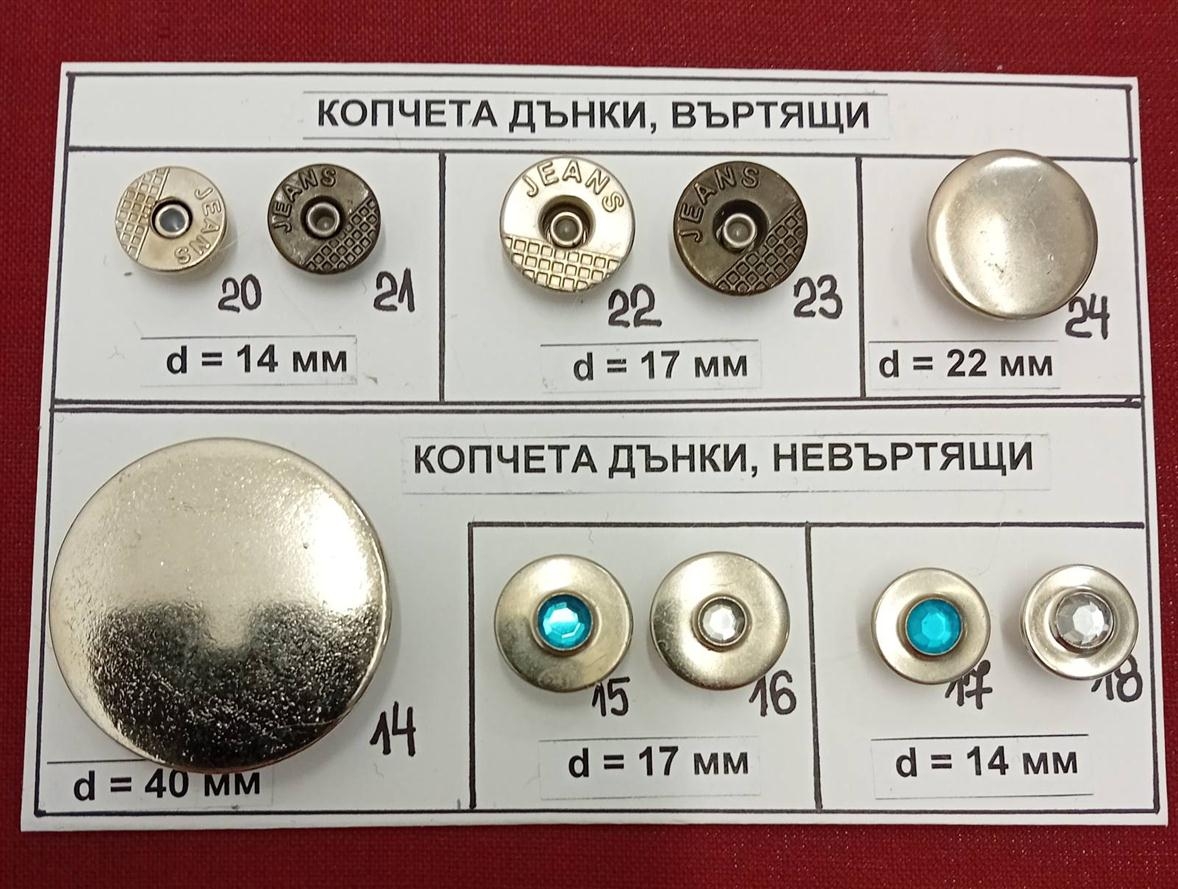 КОПЧЕТА ДЪНКИ - ВЪРТЯЩИ И НЕВЪРТЯЩИ